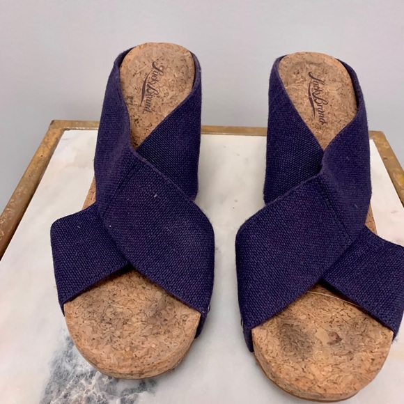 2 for 1! Lucky Brand Red and Blue Cork Platforms - Picture 3 of 4